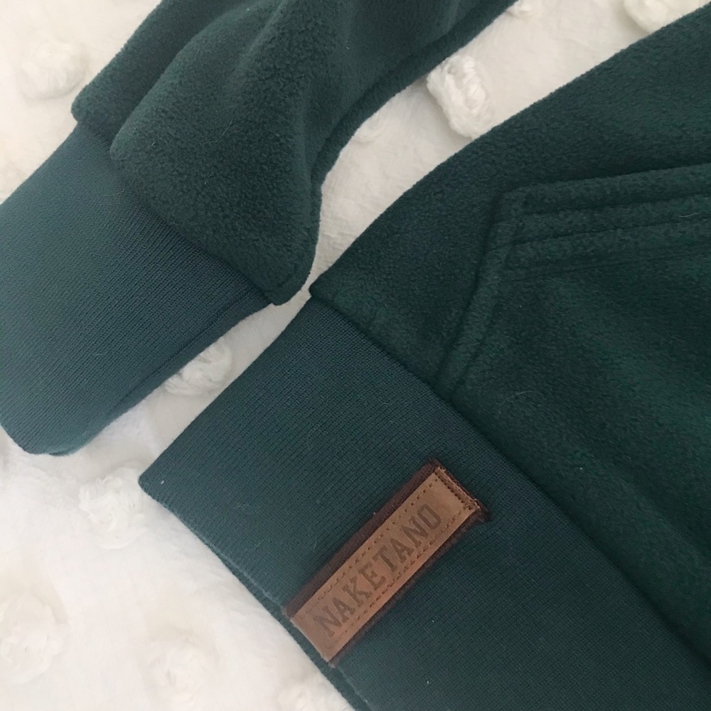 Naketano heavy fleece zip up sweatshirt